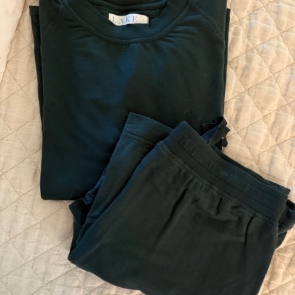 LAKE Pajamas Lounge Set, Conifer, Large - Picture 3 of 5